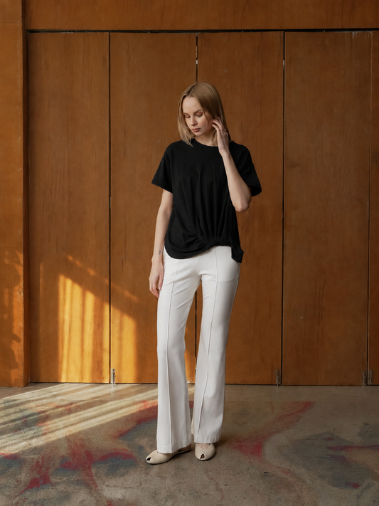 Ruffa Pleated Gathers Top