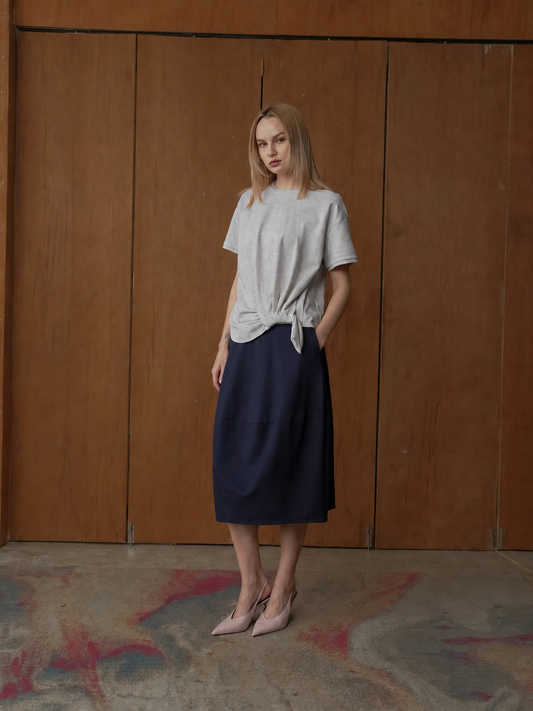 Ruffa Pleated Gathers Top