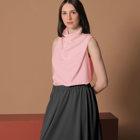 Sheera Cowl Zip Top