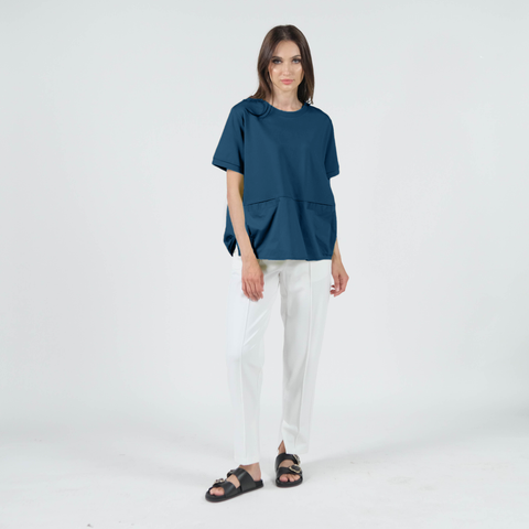 Shirley Contrast Fabric Top
