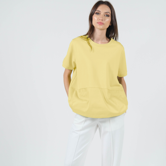 Shirley Contrast Fabric Top
