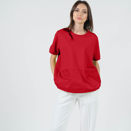 Shirley Contrast Fabric Top