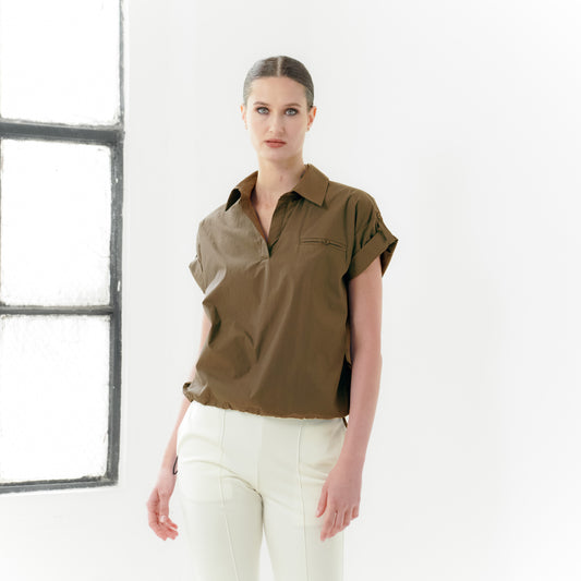 Siena Rolled-Sleeve Top