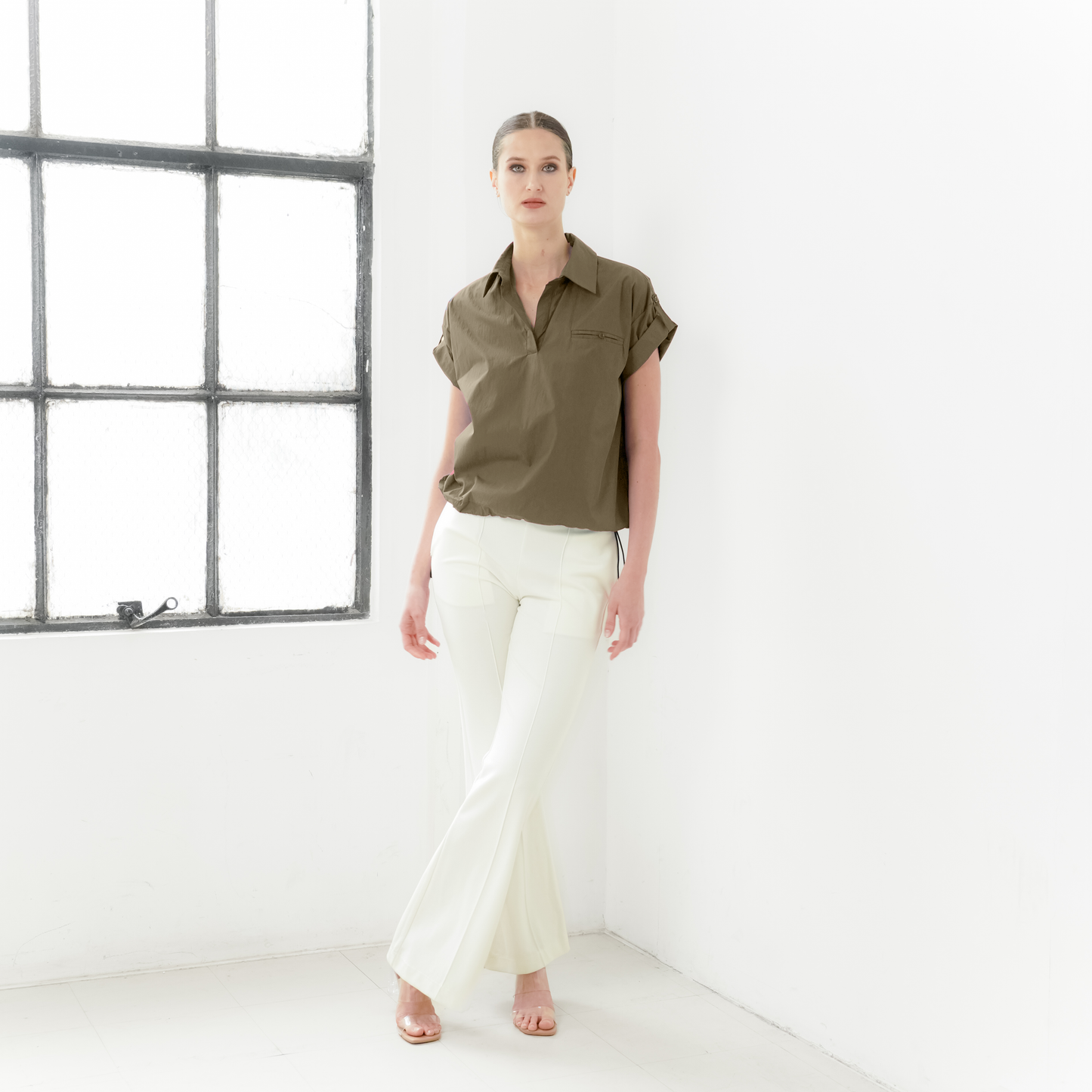 Siena Rolled-Sleeve Top