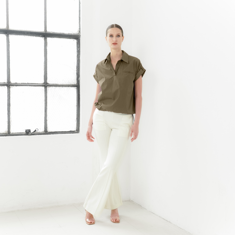 Siena Rolled-Sleeve Top