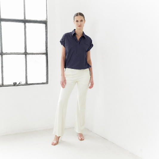 Siena Rolled-Sleeve Top
