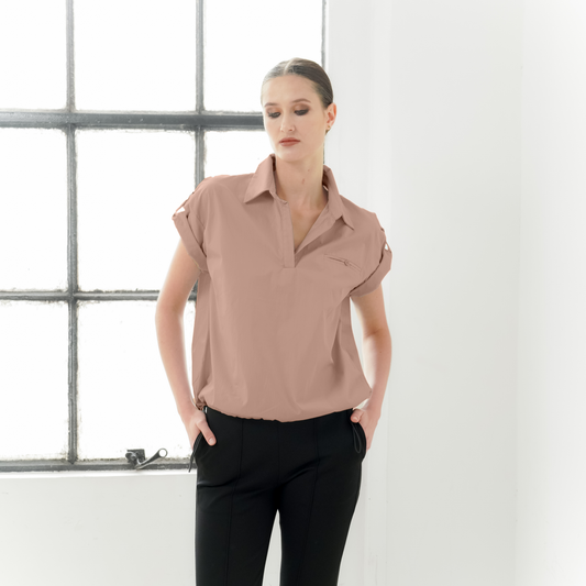 Siena Rolled-Sleeve Top