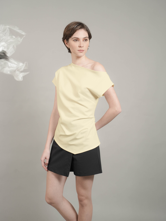 Stacey Off-shoulder Side Zip Top