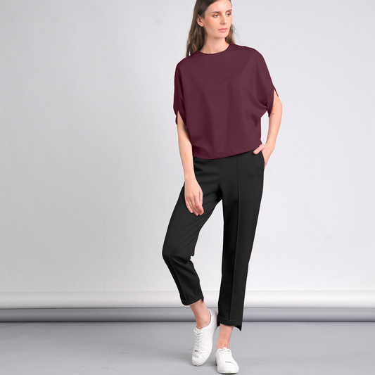 Sydney Back Button Detail Top