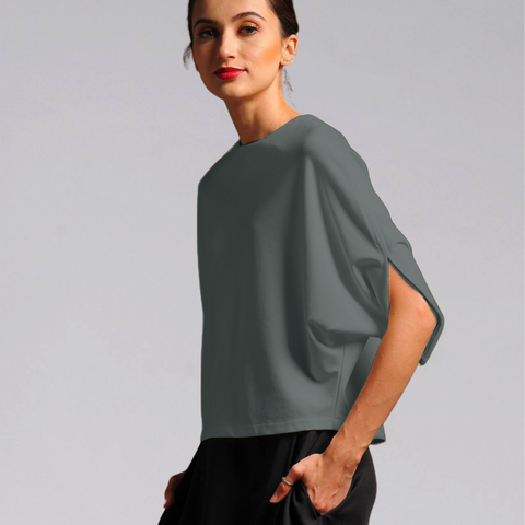 Sydney Back Button Detail Top