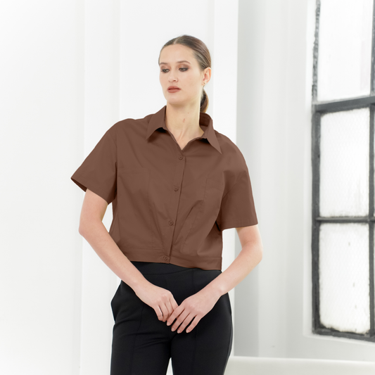 Tobi Back Garter Hem Top