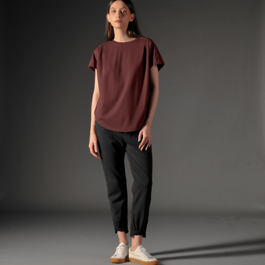 Vanie Pleated Shoulder Top