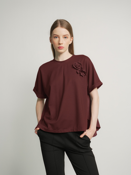 Vella Aplique Flower Top