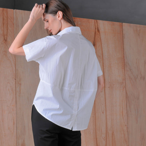 Fleur Boxy Short Sleeve Women's Shirt | Mosaic PH